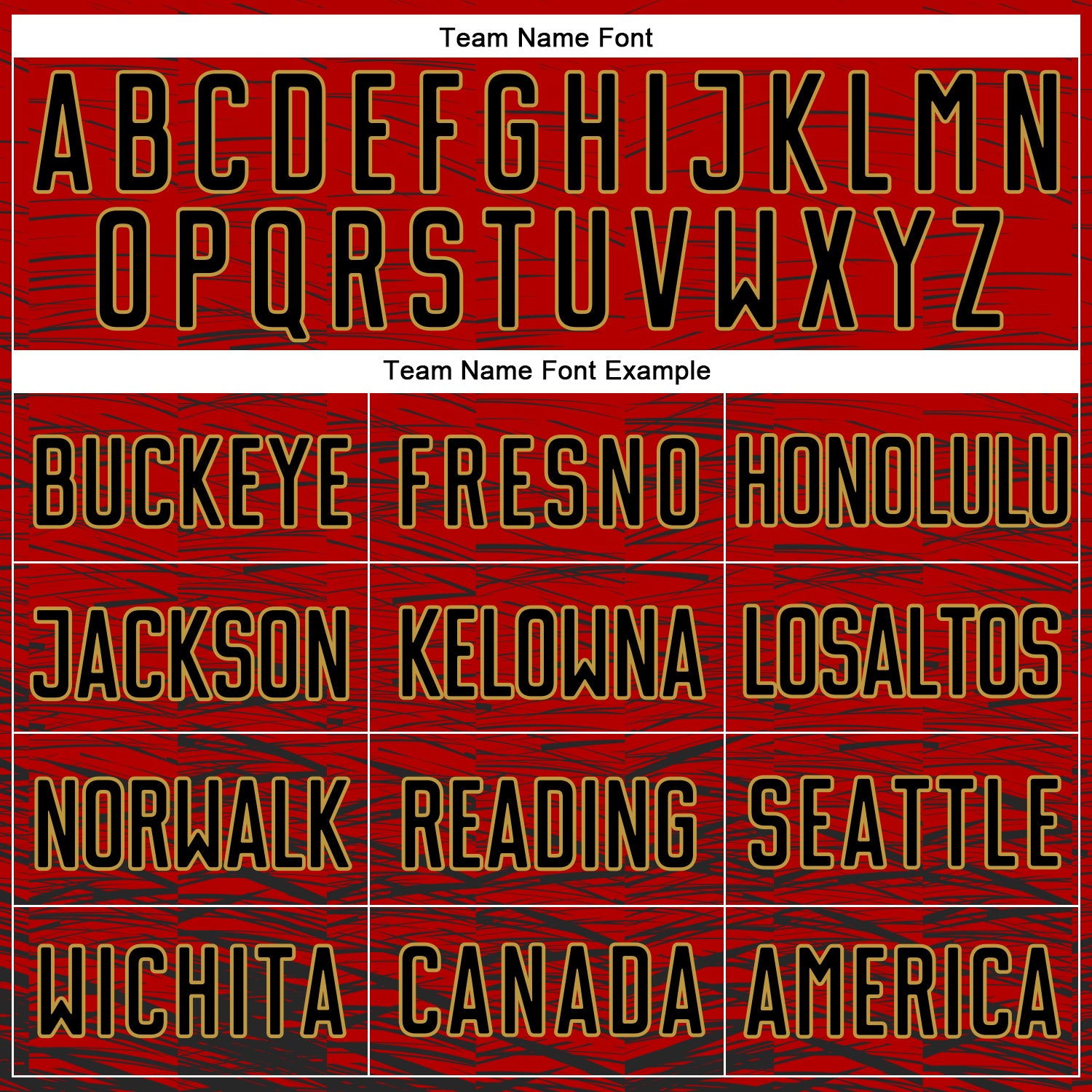 Custom Red Black-Old Gold Sublimation Soccer Uniform Jersey