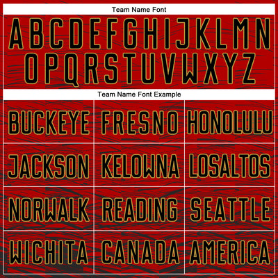 Custom Red Black-Old Gold Sublimation Soccer Uniform Jersey