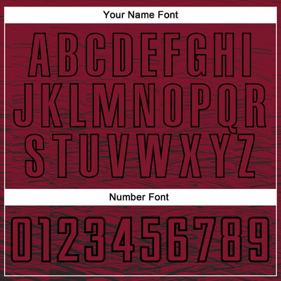 Custom Crimosn Black Sublimation Soccer Uniform Jersey