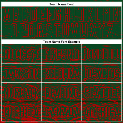 Custom Green Red Sublimation Soccer Uniform Jersey