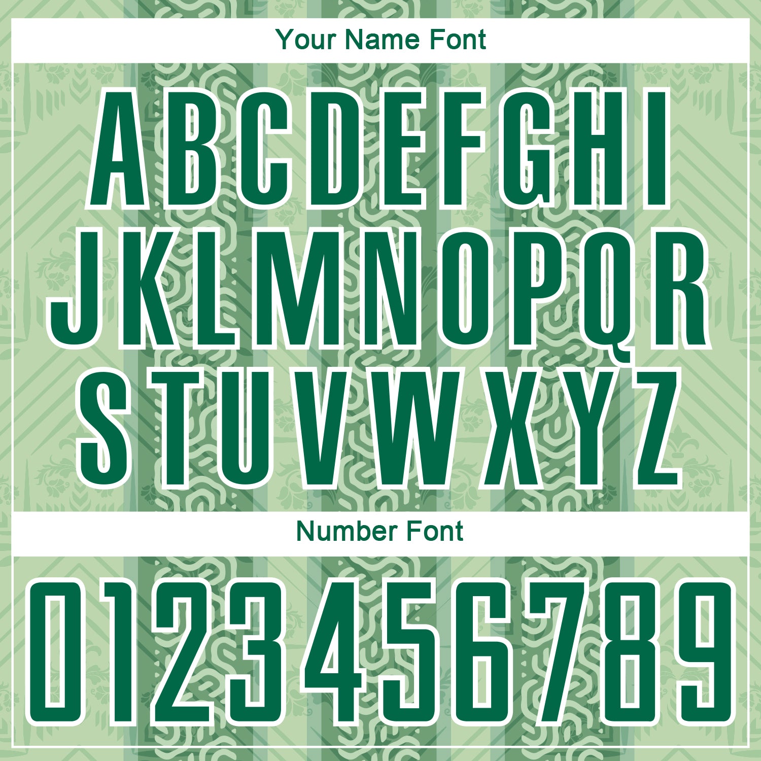 Custom Kelly Green Pea Green-White Ethnic Stripes Sublimation Soccer Uniform Jersey