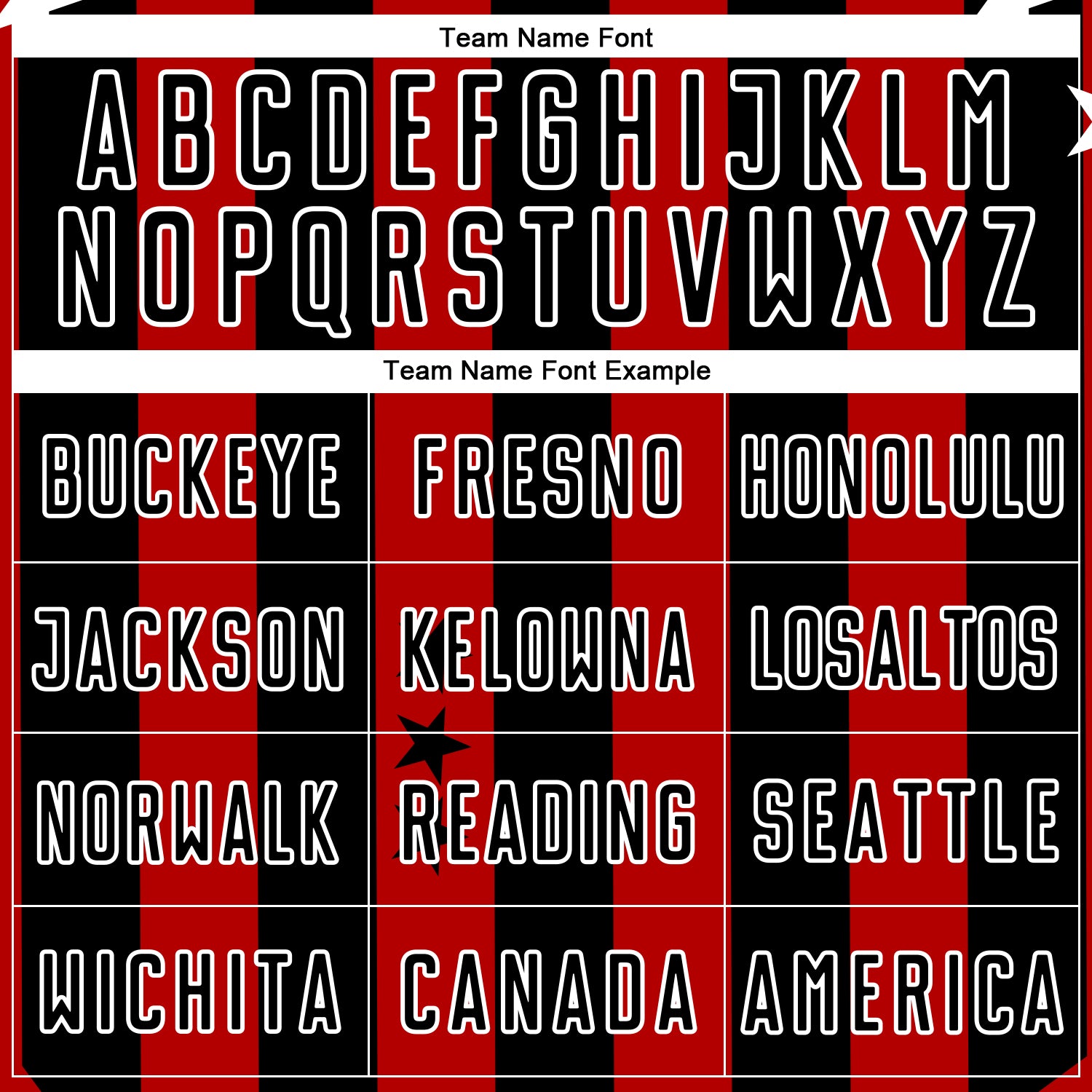 Custom Red Black-White Stars And Squares Sublimation Soccer Uniform Jersey