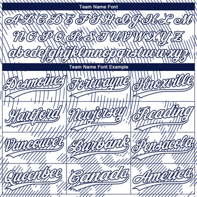 Custom White White-Navy 3D Pattern Two-Button Unisex Softball Jersey