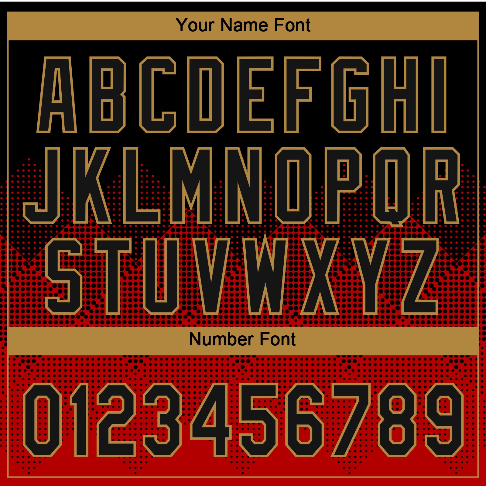 Custom Red Black-Old Gold 3D Pattern Gradient Square Shapes Two-Button Unisex Softball Jersey