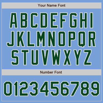 Custom Light Blue Green-White Two-Button Unisex Softball Jersey