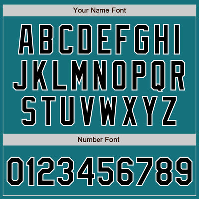 Custom Teal Black-White Two-Button Unisex Softball Jersey