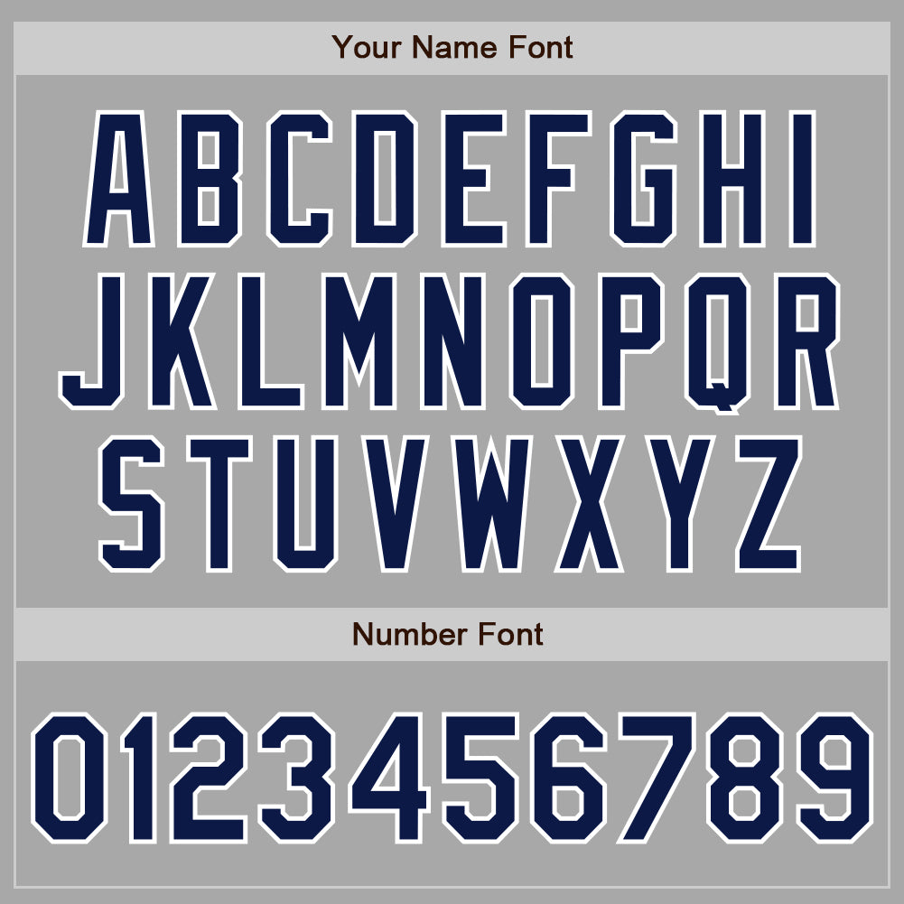 Custom Gray Navy-White Two-Button Unisex Softball Jersey