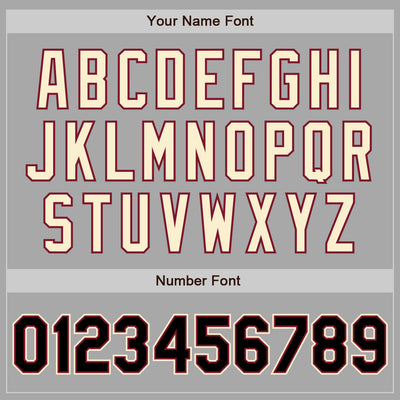 Custom Gray Black Crimson-Cream Two-Button Unisex Softball Jersey