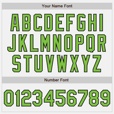 Custom White Neon Green-Black Two-Button Unisex Softball Jersey