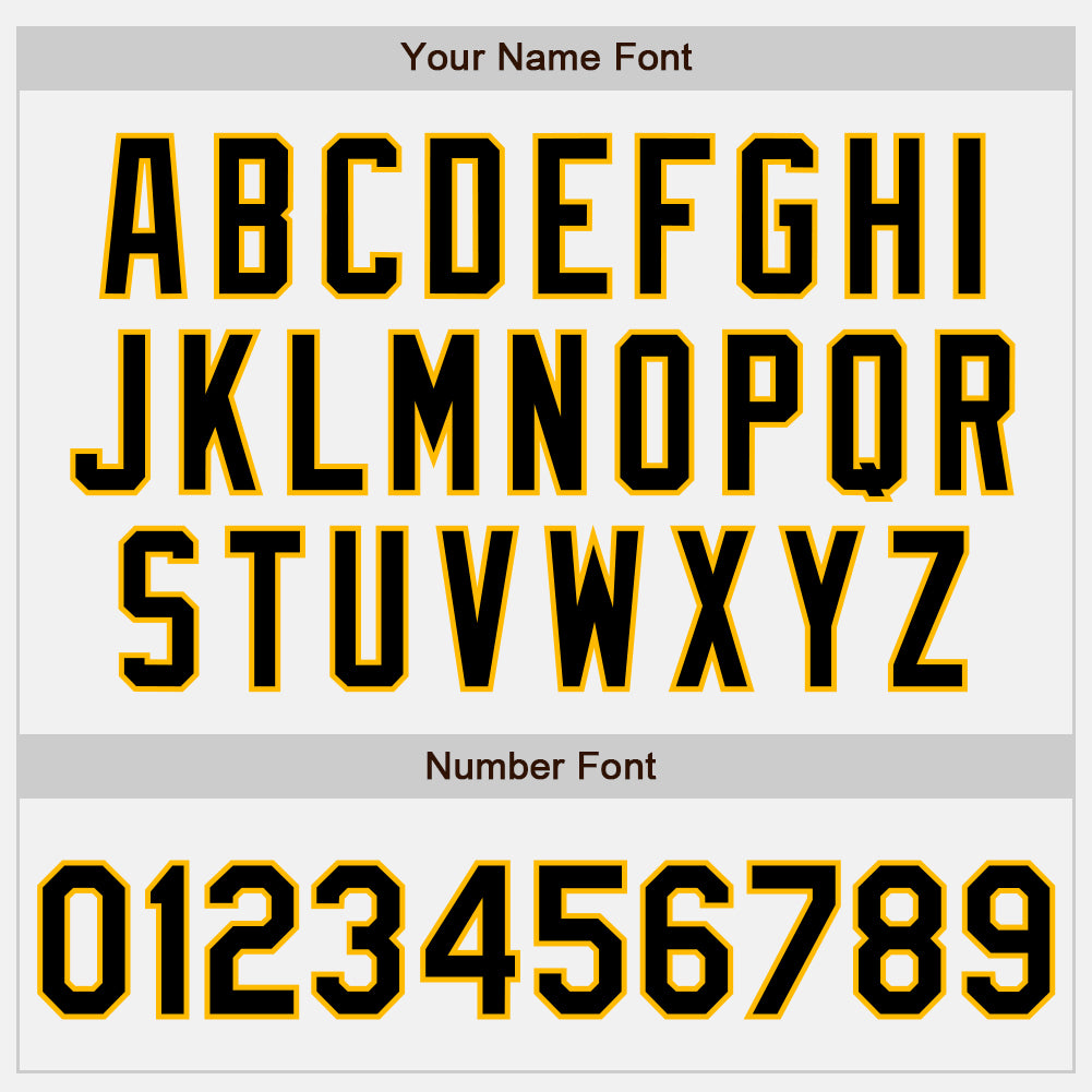 Custom White Black-Gold Two-Button Unisex Softball Jersey