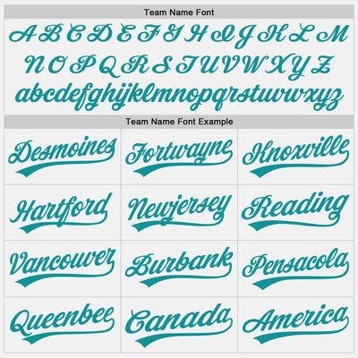 Custom White Teal Two-Button Unisex Softball Jersey