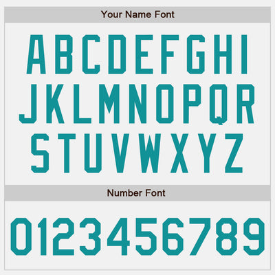 Custom White Teal Two-Button Unisex Softball Jersey