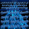Custom Black Royal-Light Blue 3D Pattern Flame Two-Button Unisex Softball Jersey