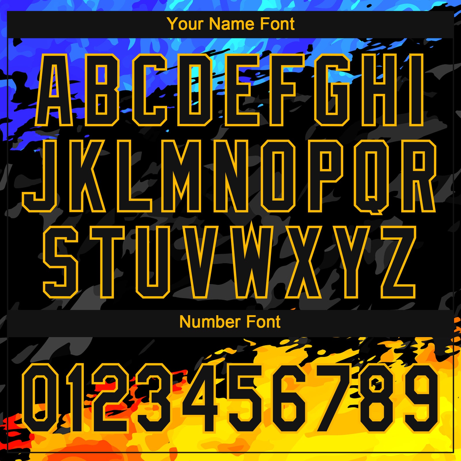 Custom Figure Black Gold-Royal 3D Pattern Two-Button Unisex Softball Jersey