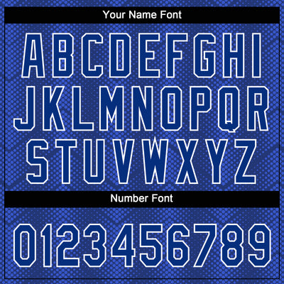 Custom Royal Royal-Navy 3D Pattern Two-Button Unisex Softball Jersey