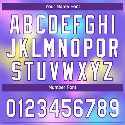 Custom Purple White-Pink 3D Pattern Two-Button Unisex Softball Jersey