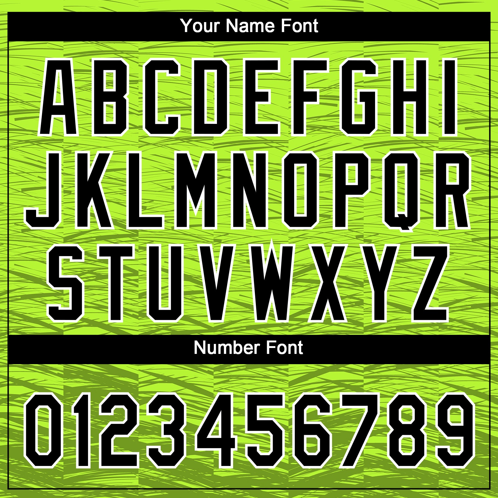 Custom Neon Green Black-White 3D Pattern Two-Button Unisex Softball Jersey