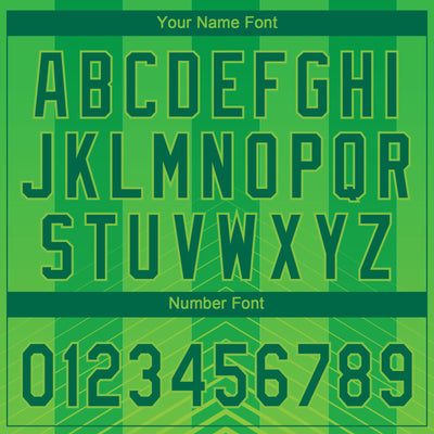 Custom Neon Green Kelly Green 3D Pattern Two-Button Unisex Softball Jersey