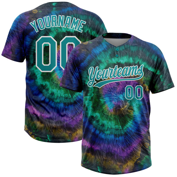Custom Tie Dye Softball Jerseys Personalized Softball Tie Dye Jerseys