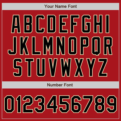 Custom Red Black-City Cream Two-Button Unisex Softball Jersey