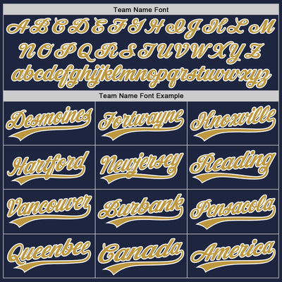 Custom Navy Old Gold-White Two-Button Unisex Softball Jersey