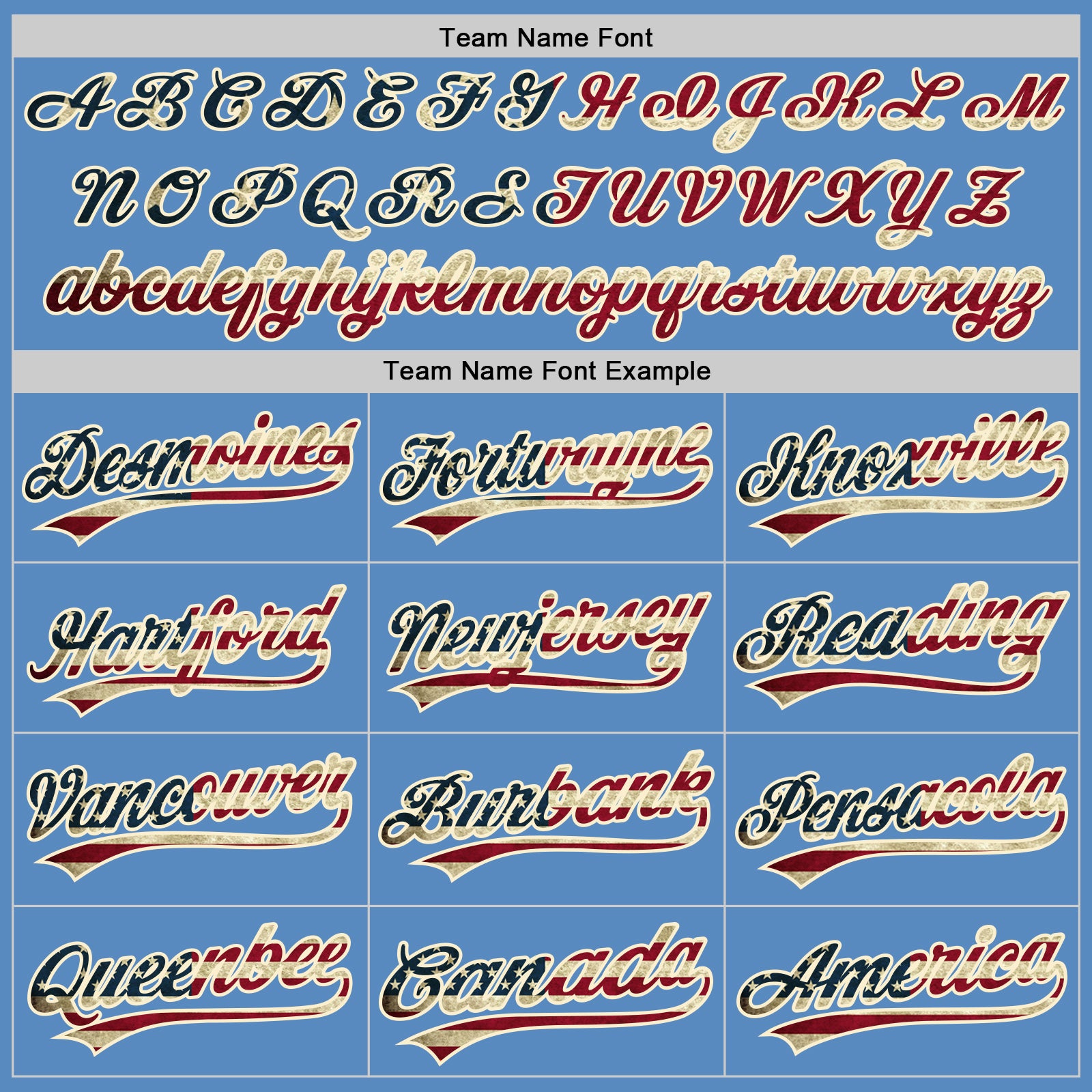 Custom Powder Blue Vintage USA Flag-Cream Two-Button Unisex Softball Jersey