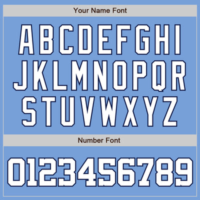 Custom Light Blue White-Navy Two-Button Unisex Softball Jersey