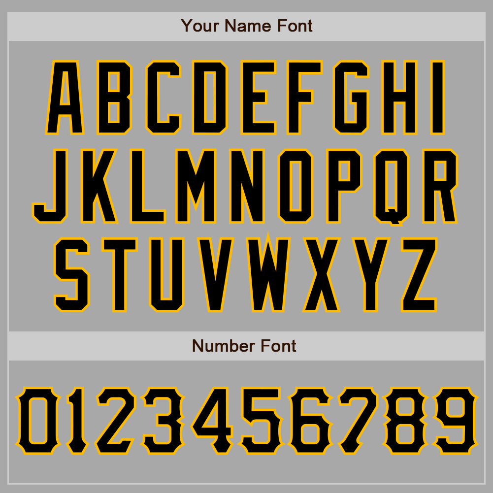 Custom Gray Black-Gold Two-Button Unisex Softball Jersey