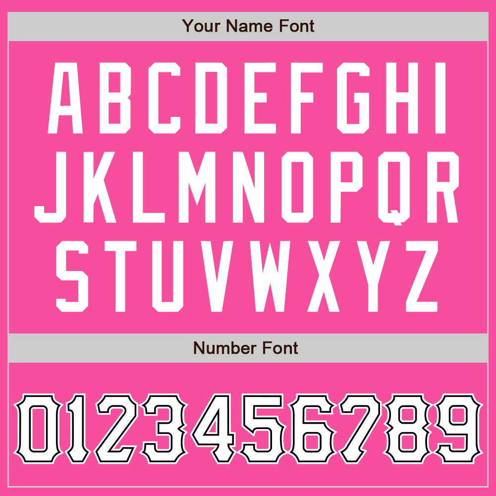 Custom Pink White-Black Two-Button Unisex Softball Jersey