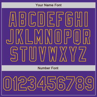 Custom Purple Steel Gray Splash Ink Gold Authentic Baseball Jersey