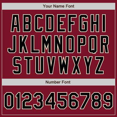 Custom Crimson Black-Cream Authentic Split Fashion Baseball Jersey