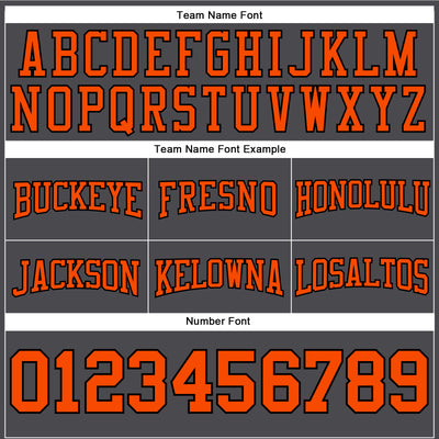 Custom Stitched Steel Gray Orange-Black Football Pullover Sweatshirt Hoodie