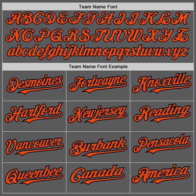 Custom Steel Gray Neon Green Pinstripe Orange-Black Authentic Baseball Jersey