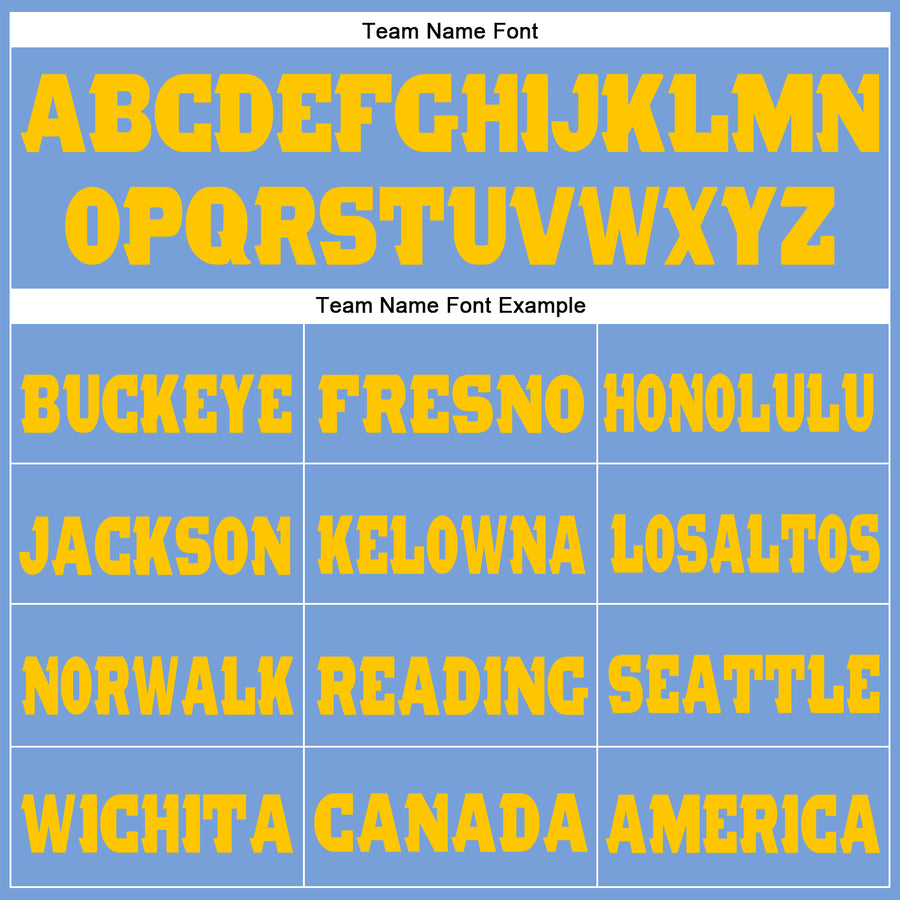 Custom Light Blue Gold Fleece Jogger Sweatpants