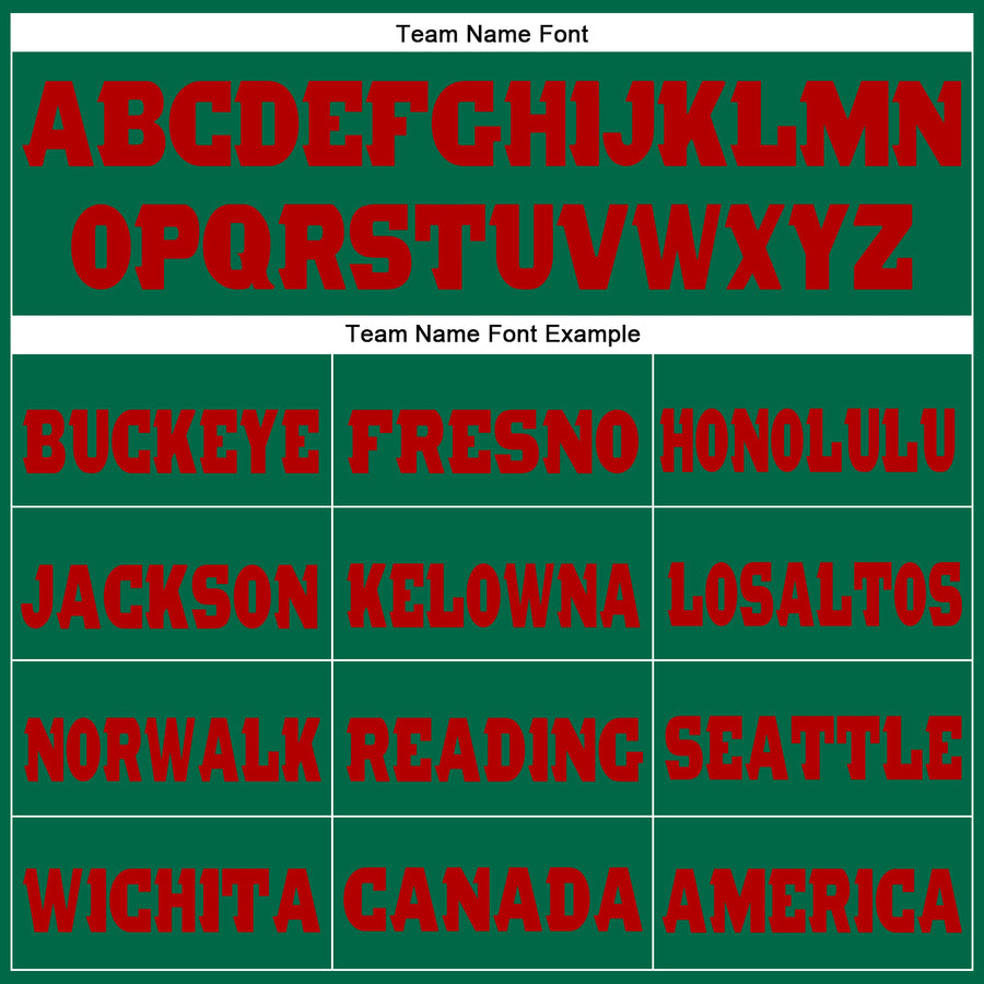 Custom Kelly Green Red Fleece Jogger Sweatpants