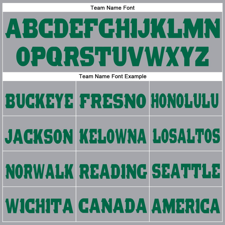 Custom Gray Kelly Green Fleece Jogger Sweatpants