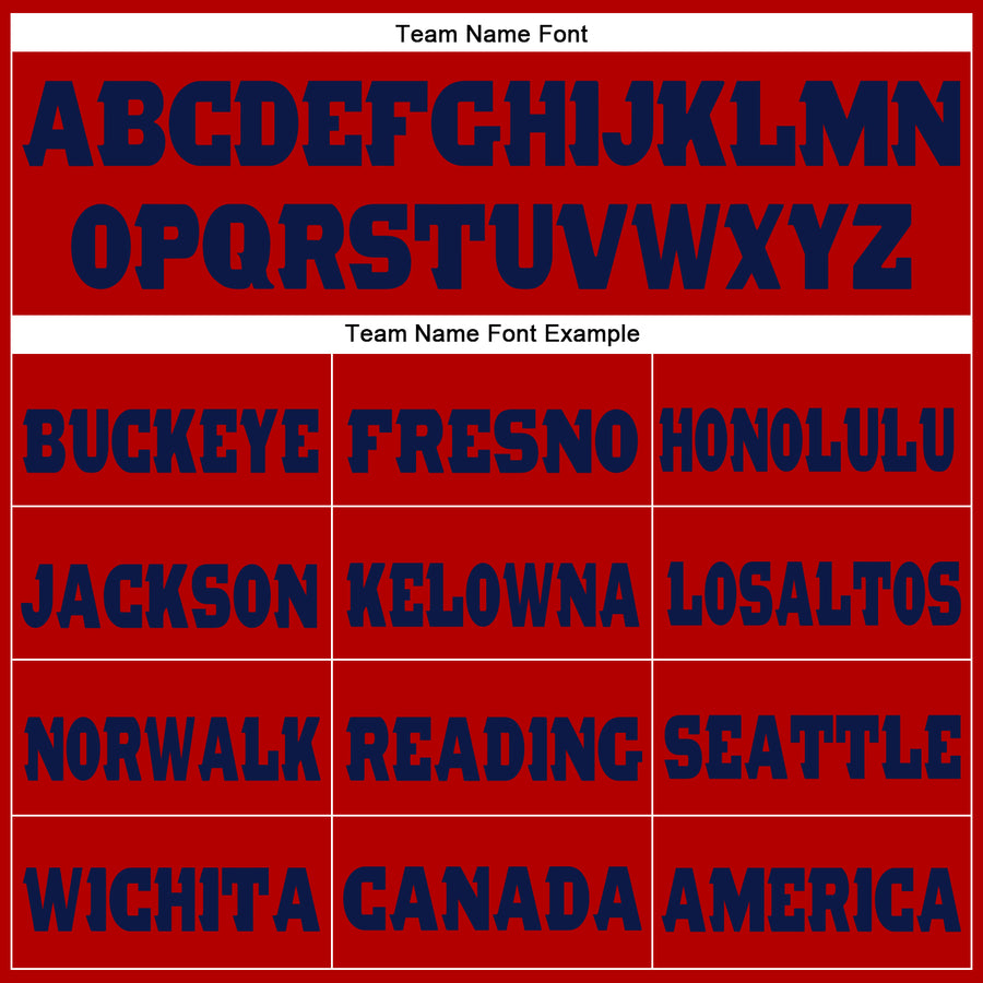 Custom Red Navy Fleece Jogger Sweatpants