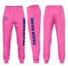 Custom Pink Royal Fleece Jogger Sweatpants