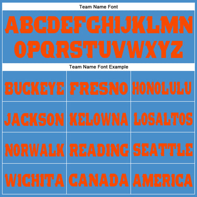 Custom Powder Blue Orange Fleece Jogger Sweatpants