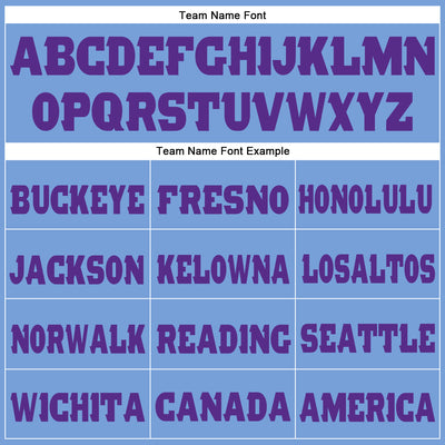 Custom Powder Blue Purple Fleece Jogger Sweatpants