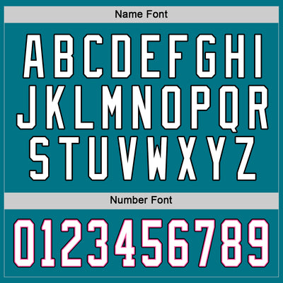 Custom Teal White-Black Hockey Jersey