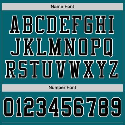 Custom Teal Black-White Mesh Authentic Football Jersey