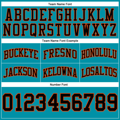 Custom Teal Black-Orange Authentic Throwback Basketball Shorts