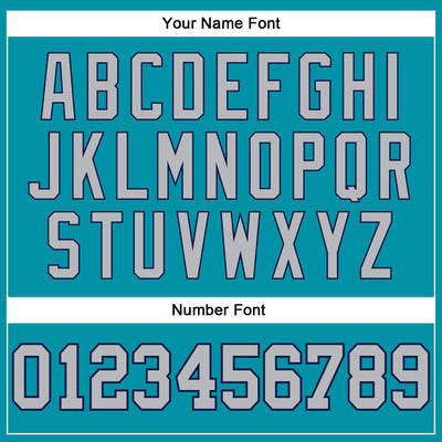 Custom Teal Navy Pinstripe Gray Authentic Basketball Jersey