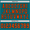 Custom Teal Orange-Black Mesh Authentic Football Jersey