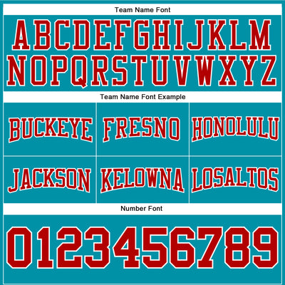 Custom Stitched Teal Red-White Football Pullover Sweatshirt Hoodie