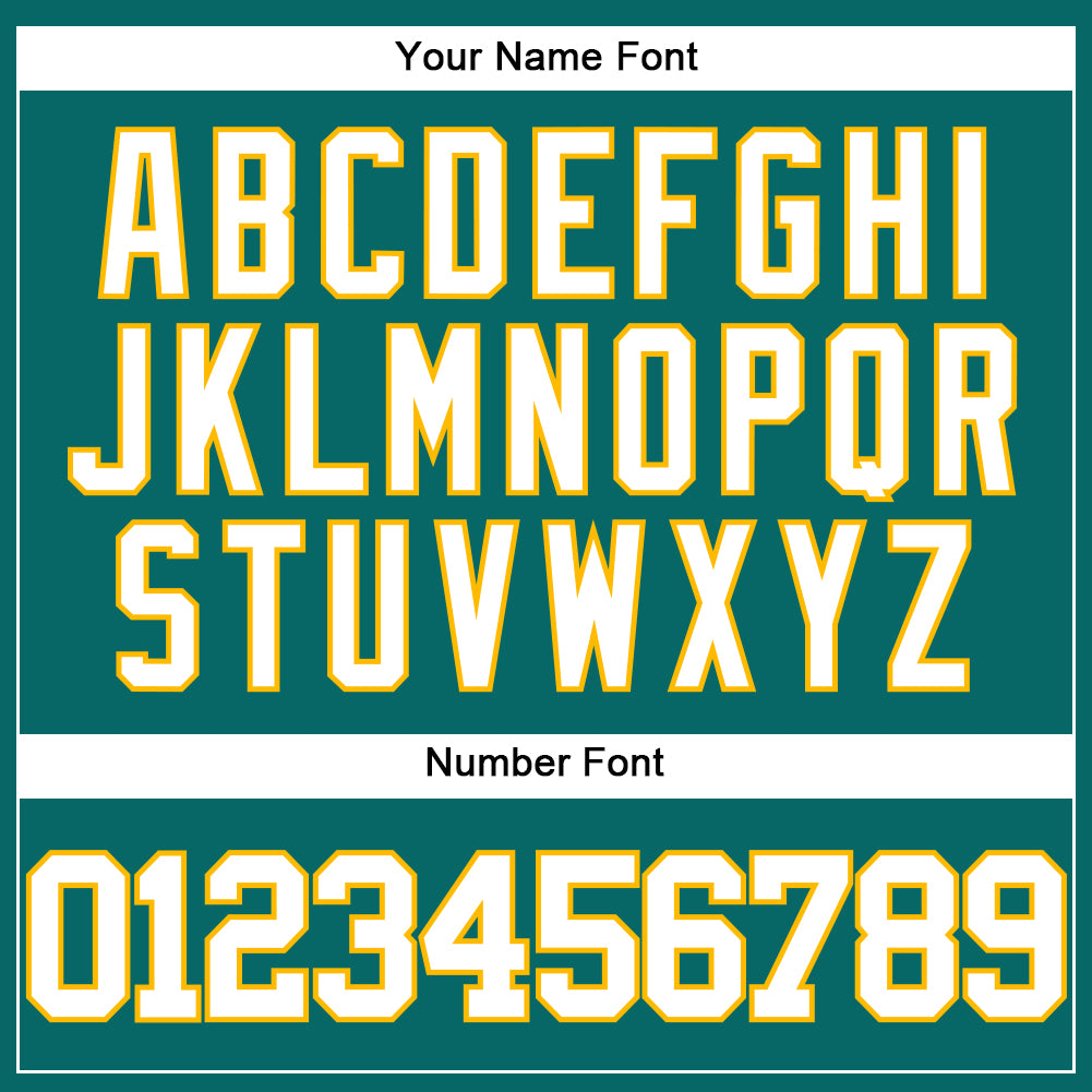 Custom Teal White-Gold Authentic Baseball Jersey