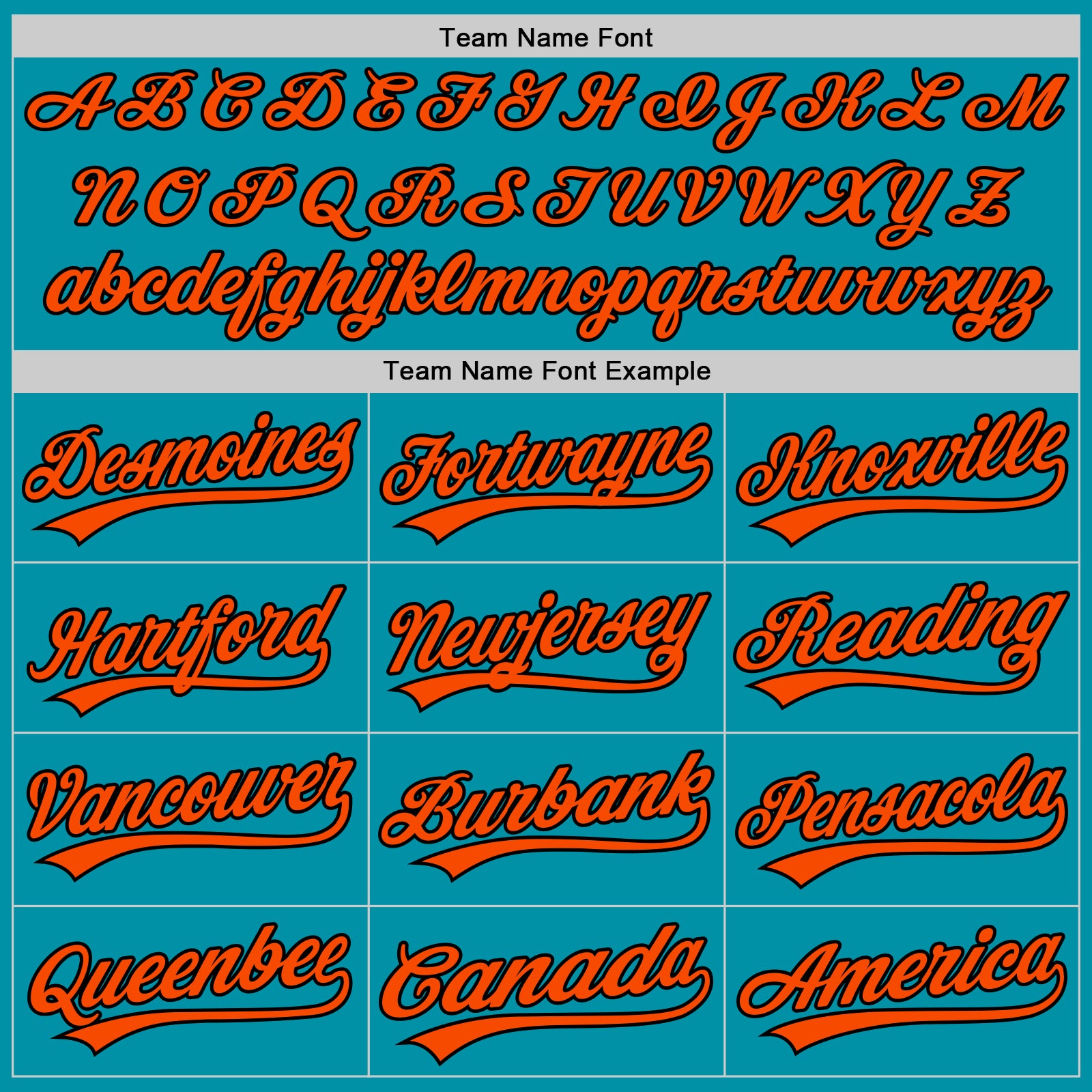 Custom Teal Orange-Black Authentic Throwback Baseball Jersey