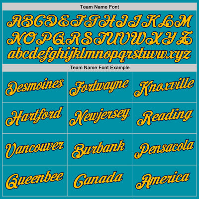 Custom Teal Navy-Gold Authentic Throwback Basketball Jersey