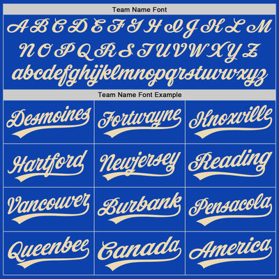 Custom Thunder Blue City Cream Authentic Baseball Jersey